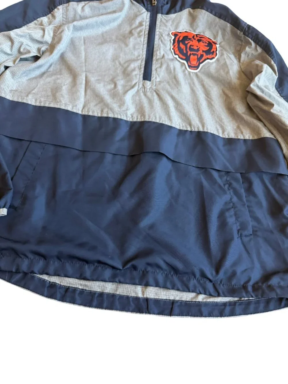 NFL Lightweight Pullover Windbreaker Jacket Chicago Bears Football Size Medium